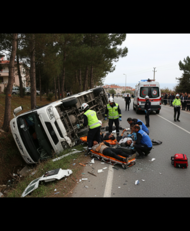 Samsun Atakumda Tur Minibusu Kazasi 4 Kisi Yaralandi gemini