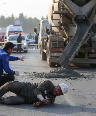 Samsun Atakumda beton mikserinden dusen surucu yaralandi gemini