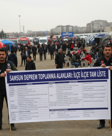 Samsun Deprem Toplanma Alanlari Ilce Ilce Tam Liste gemini