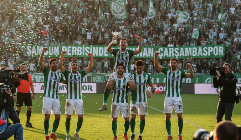 Samsun Derbisinde Kazanan Carsambaspor Sahada Buyuk Heyecan gemini