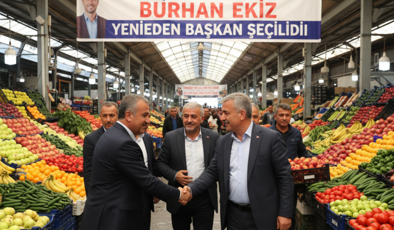 Samsun Sebze ve Meyve Halinde Burhan Ekiz Yeniden Baskan Secildi gemini