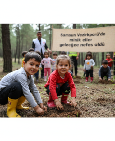 Samsun Vezirkoprude minik eller gelecege nefes oldu gemini