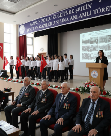 Samsun Zorlu Kolejinde Sehit ve Gaziler Anisina Anlamli Toren gemini