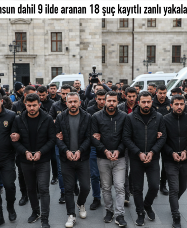 Samsun dahil 9 ilde aranan 18 suc kayitli zanli yakalandi gemini