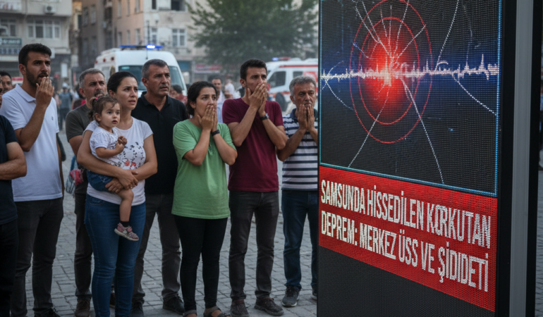 Samsunda Hissedilen Korkutan Deprem Merkez Ussu ve Siddeti gemini