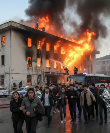 Samsunda Korkutan Yangin 25 Ogrenci Son Anda Tahliye Edildi gemini