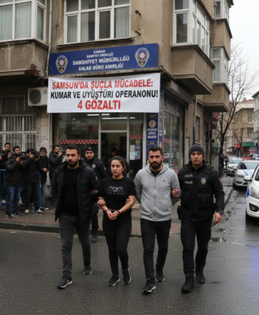 Samsunda Sucla Mucadele Kumar ve Uyusturucu Operasyonunda 4 Gozalti gemini
