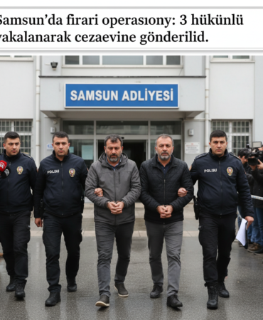 Samsunda firari operasyonu 3 hukumlu yakalanarak cezaevine gonderildi gemini