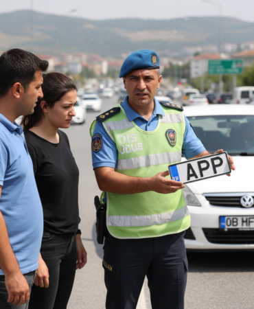 Samsunda jandarmadan suruculere APP plaka ve trafik uyarisi gemini