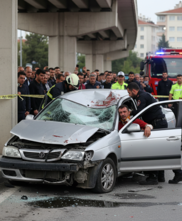 Samsunda ust gecit ayagina carpan otomobil surucusu agir yaralandi gemini