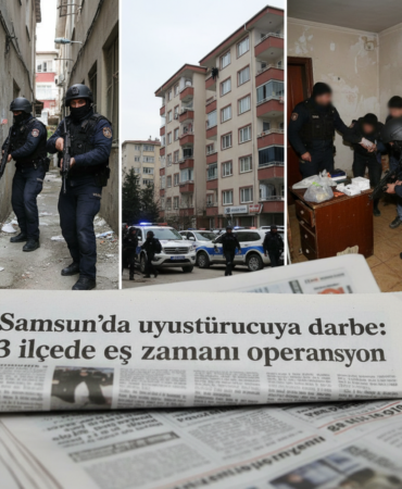 Samsunda uyusturucuya darbe 3 ilcede es zamanli operasyon gemini
