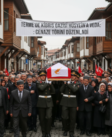 Termede Kibris Gazisi Huseyin Kula Veda Cenaze Toreni Duzenlendi gemini