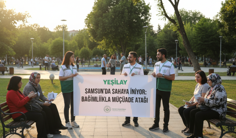Yesilay Samsunda sahaya iniyor Bagimlilikla mucadele atagi gemini