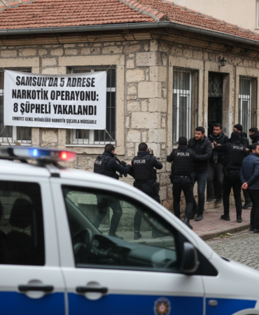 Samsunda 5 Adrese Narkotik Operasyonu 8 Supheli Yakalandi gemini