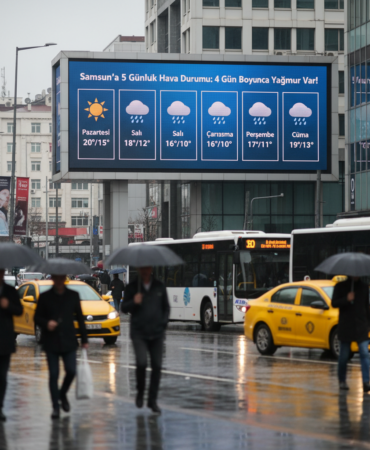 Samsunda 5 Gunluk Hava Durumu 4 Gun Boyunca Yagmur Var gemini