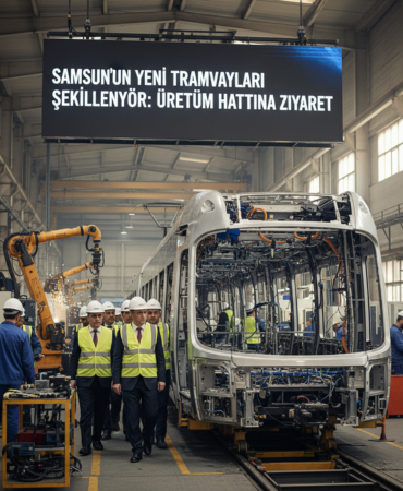 Samsunun Yeni Tramvaylari Sekilleniyor Uretim Hattina Ziyaret gemini